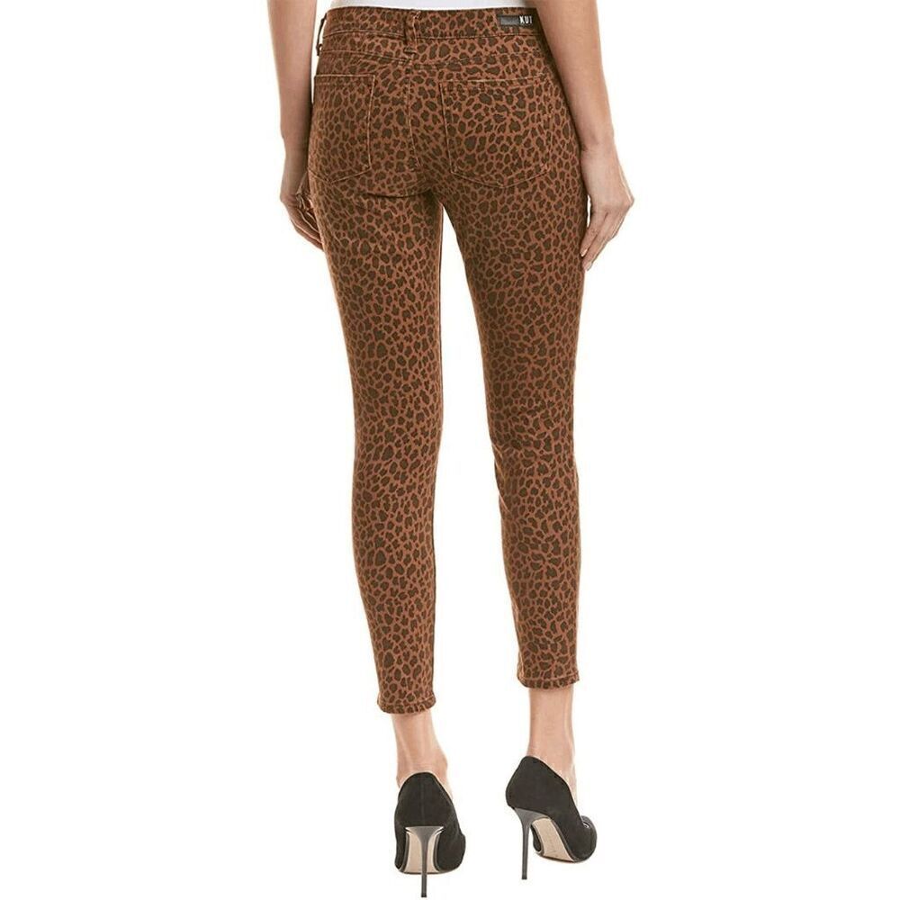 KUT FROM THE KLOTH Animal-print Donna Ankle Slim Skinny Jeans Size 4